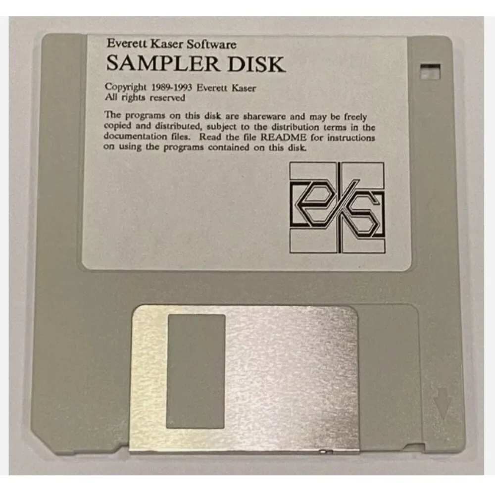 Vtg Everett Kaser Sampler Disk IBM Games PC Floppy Disk 89-93 Software Shareware